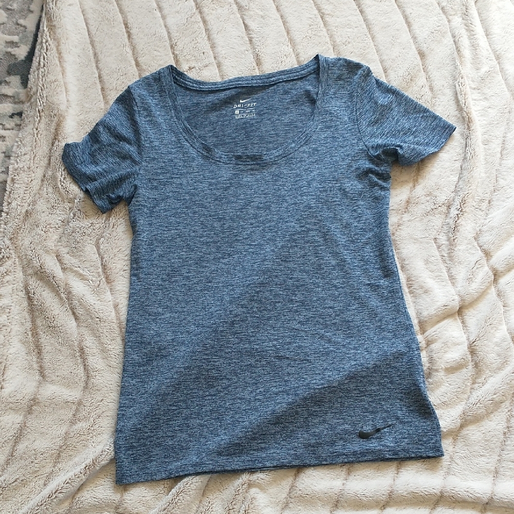 Nike Blue Scoop Neck T-Shirt